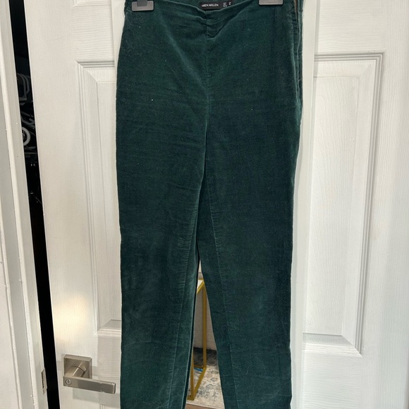 Karen Millen Forest Green High-Waisted Corduroy Slim Pants | US 4 | NWOT - Picture 2 of 5